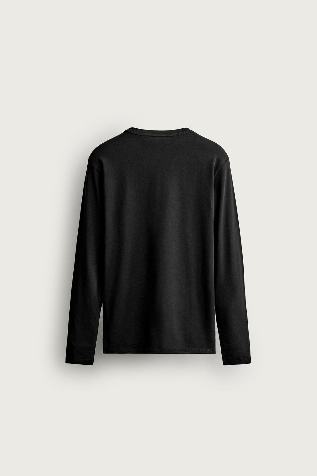 CAMISETA SLIM FIT B?SICA / Negro - Zara фото 3