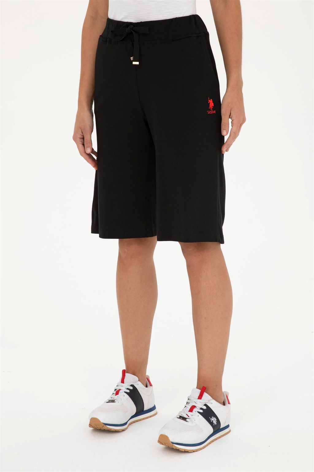 Женские черные трикотажные шорты Неожиданная скидка в корзине - U.s. polo assn фото 2