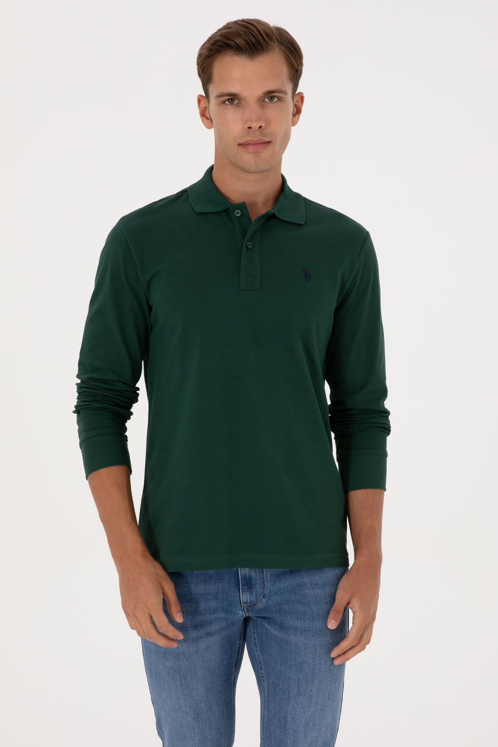 Erkek Koyu Ye_il Basic Sweatshirt Sepette S_rpriz _ndirim