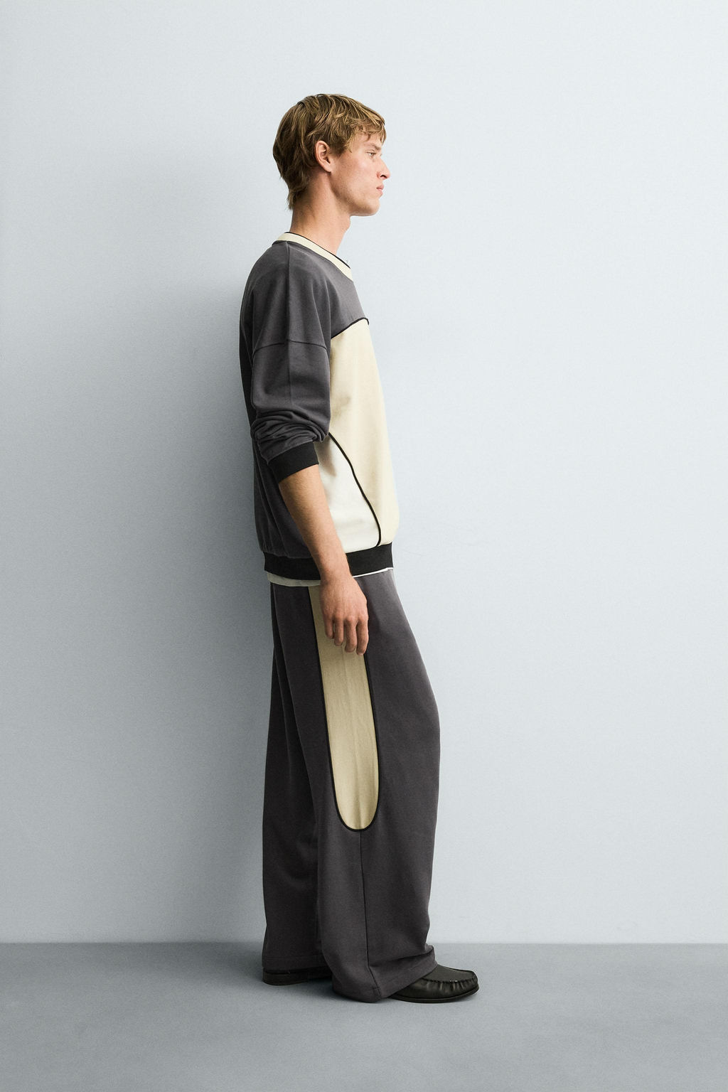 COLOUR BLOCK PRINT SWEATSHIRT - Zara фото 4