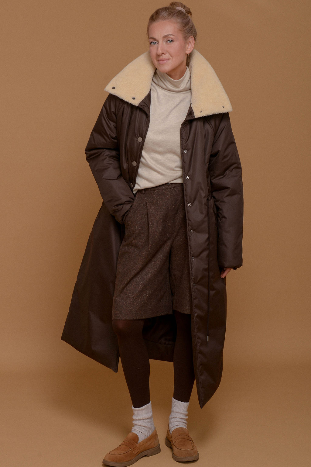 Утепленное пальто - N.u.d.e фото 8