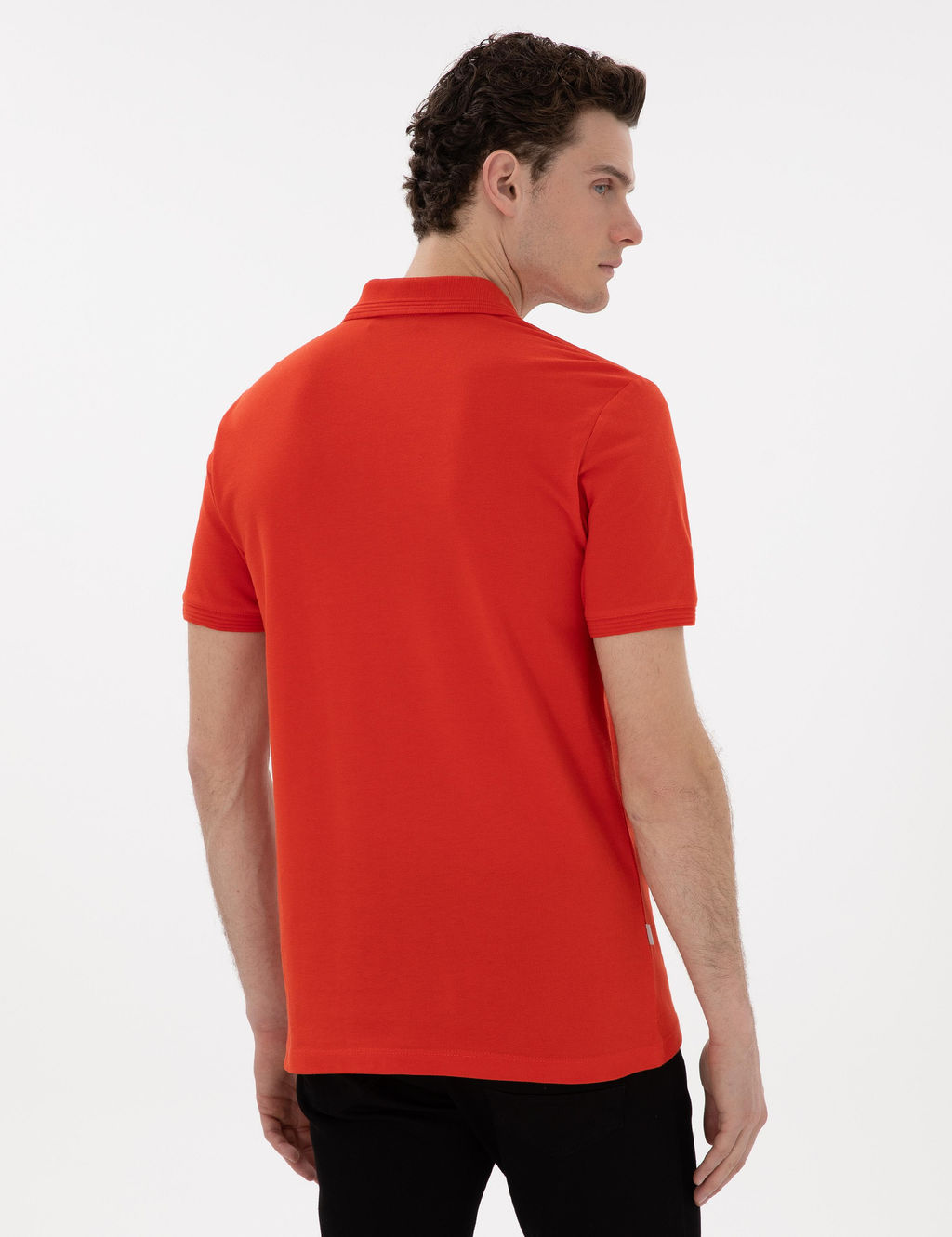 K_rm_z_ Slim Fit K_vr_lmaz Polo Yaka Basic Ti__rt - Pierre cardin фото 12
