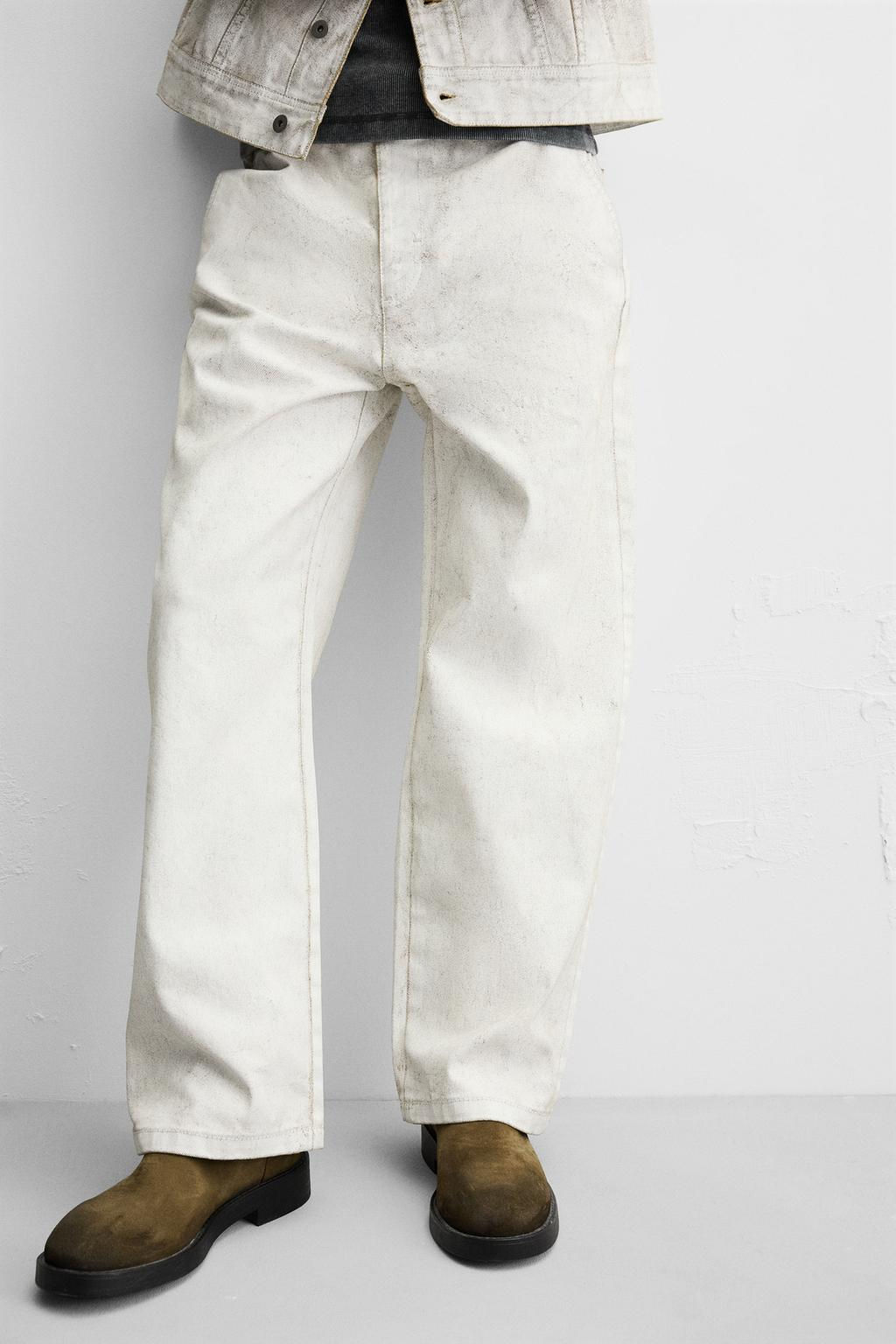LIMITED EDITION WAXED TROUSERS - Zara фото 5