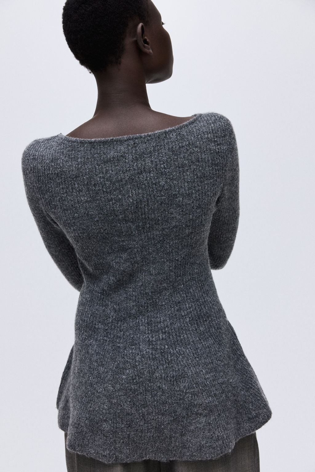 Jersey en punto de canal? con peplum - H&m фото 7