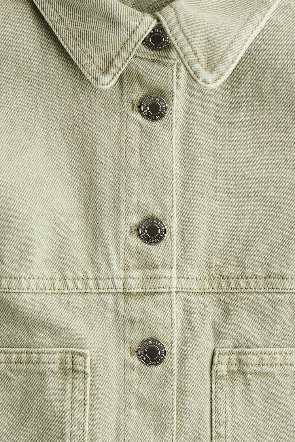 Sobrecamisa en sarga de algod?n - H&m фото 7
