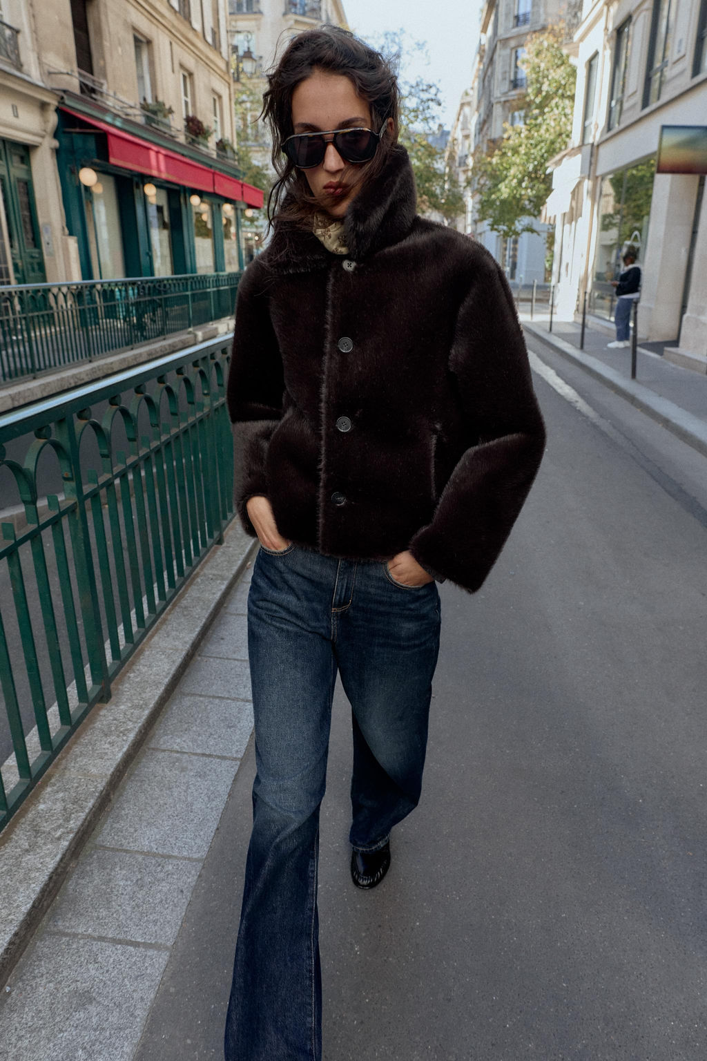 REVERSIBLE DOUBLE-FACED FAUX LEATHER JACKET - Zara фото 5