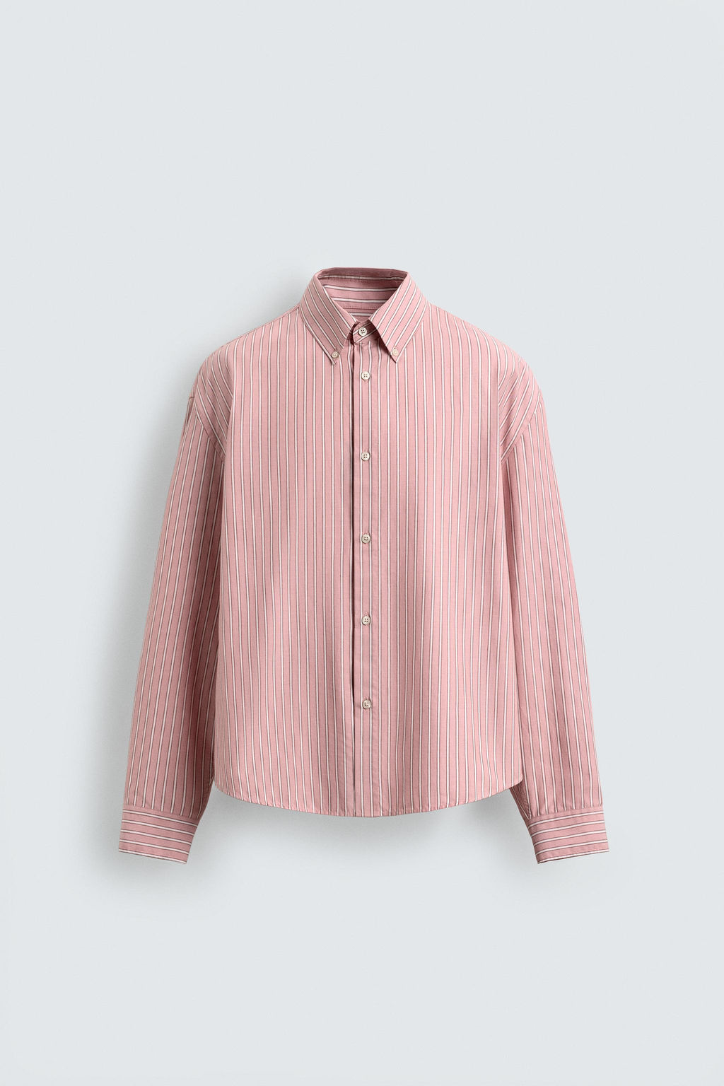 STRIPED RELAXED FIT SHIRT - Zara фото 6