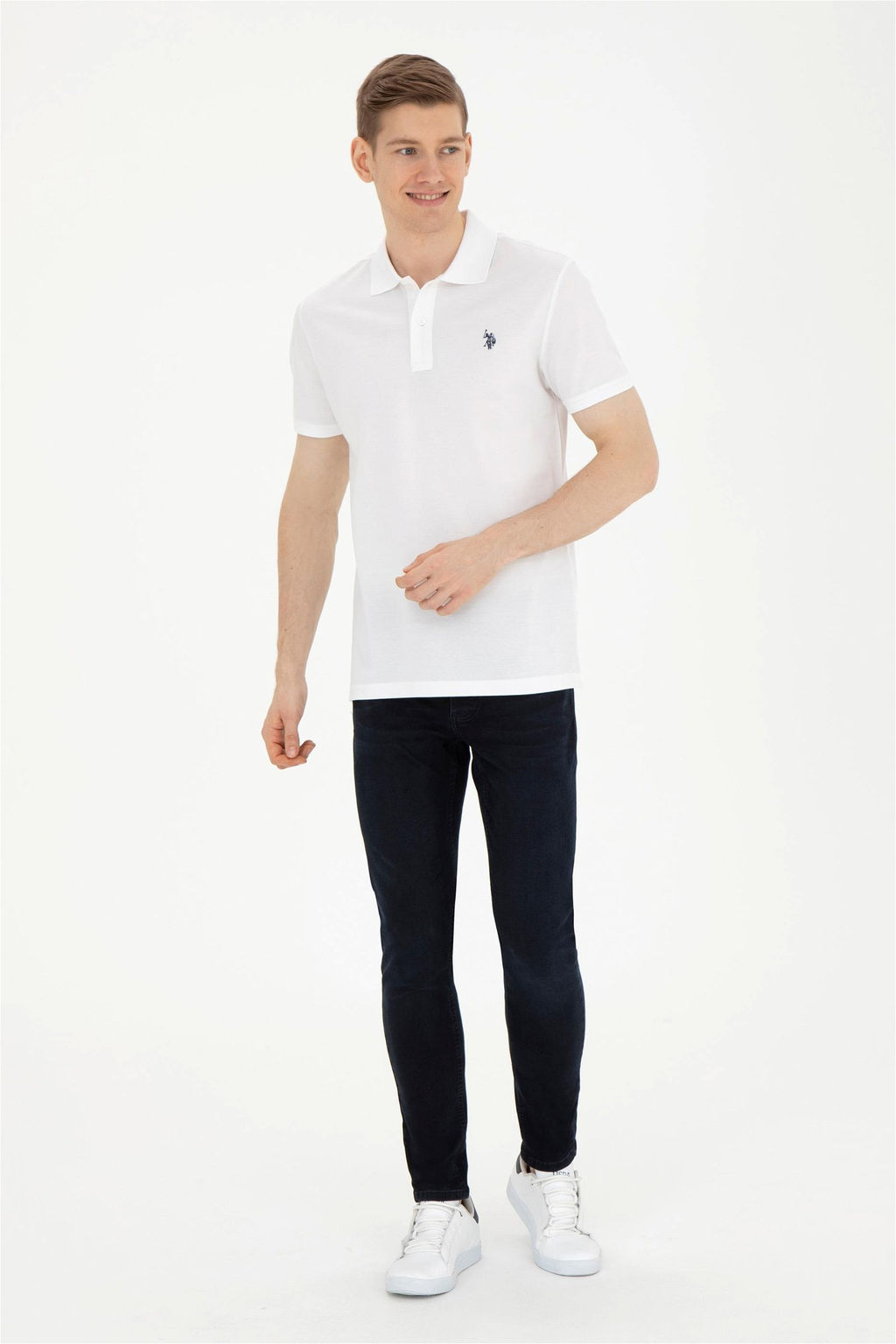 Мужская белая футболка - U.s. polo assn фото 4