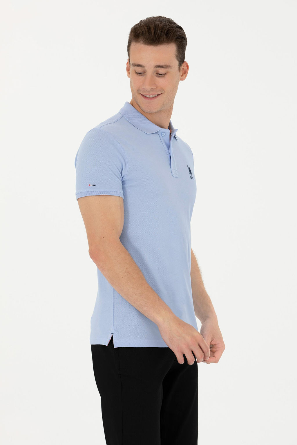 Мужская синяя базовая футболка Неожиданная скидка в корзине - U.s. polo assn фото 10
