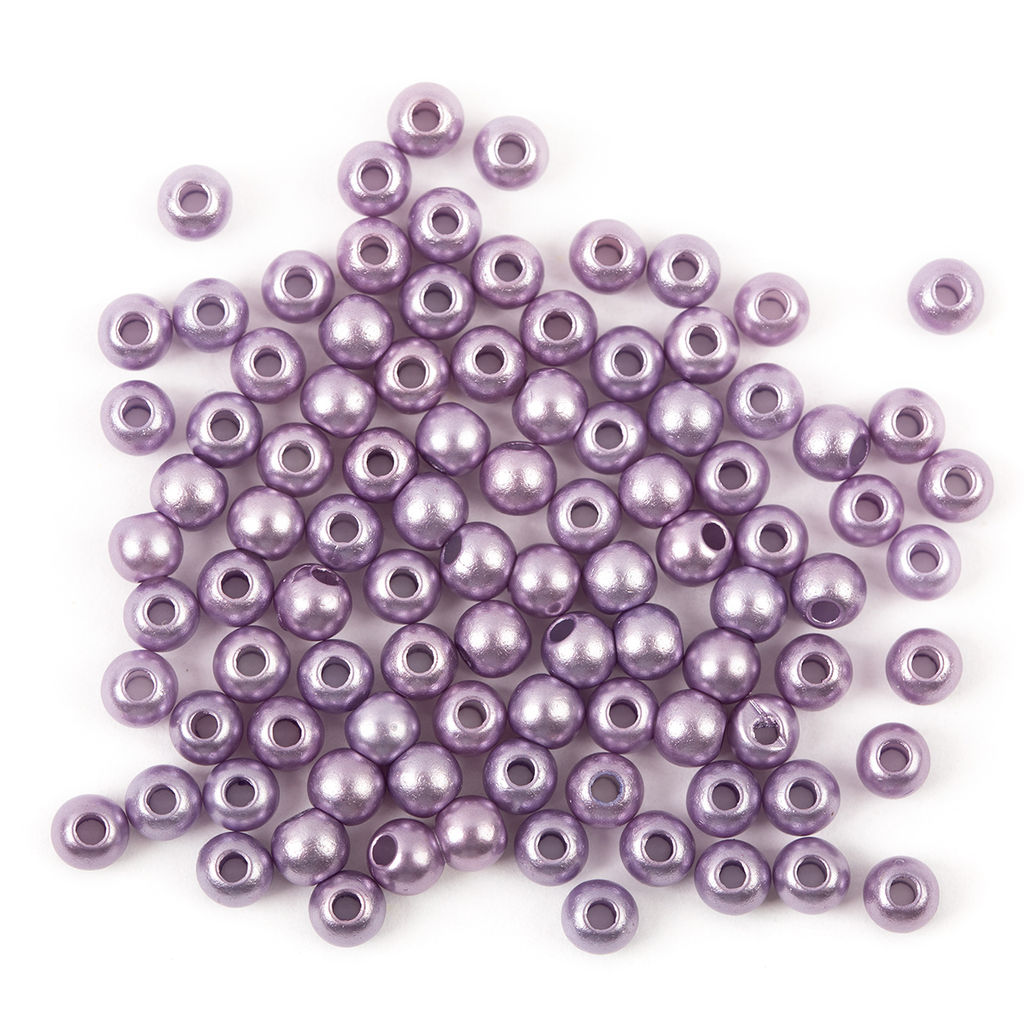 Бусина Zlatka пластик PB-1 6 мм 50 шт 2 шт №64 сиреневый