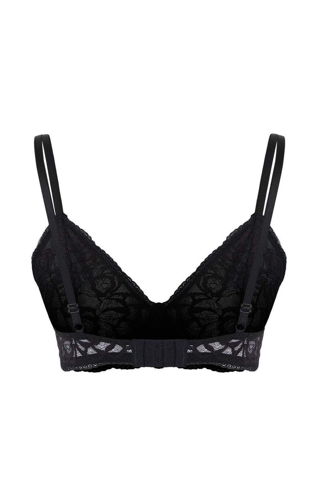 Siyah Tekli Dantel Duz Kaps?z T-Shirt Bra Sutyen THMAW26SU00000 - Trendyolmilla фото 6