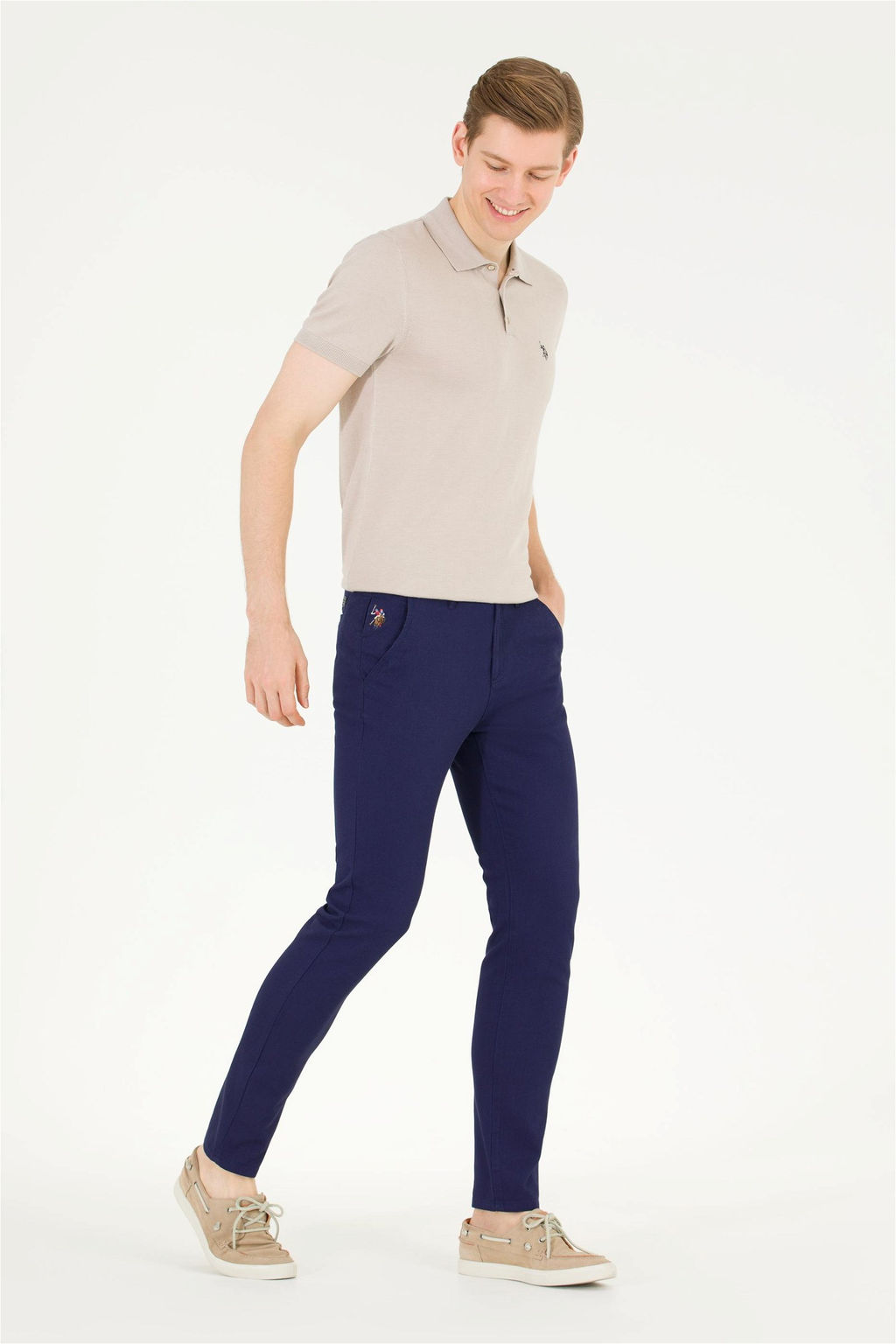 U. S. Polo Assn / Мужские темно-синие брюки из плотной ткани/чиносы - U.s. polo assn фото 8
