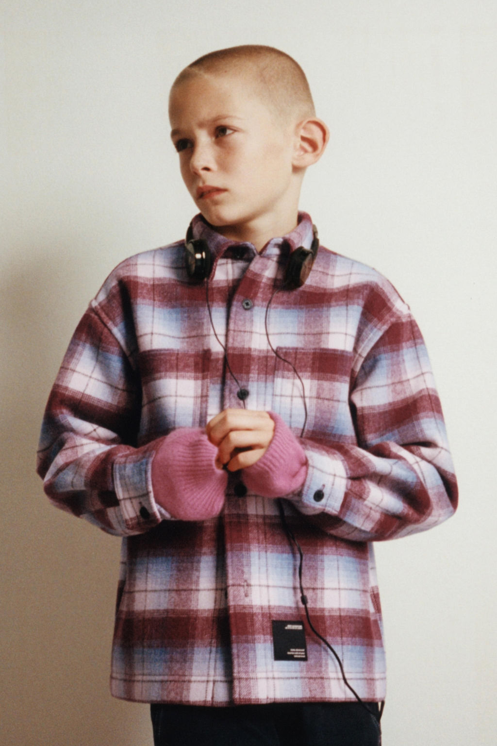 CHECK OVERSHIRT WITH FLEECE LINING - Zara фото 5