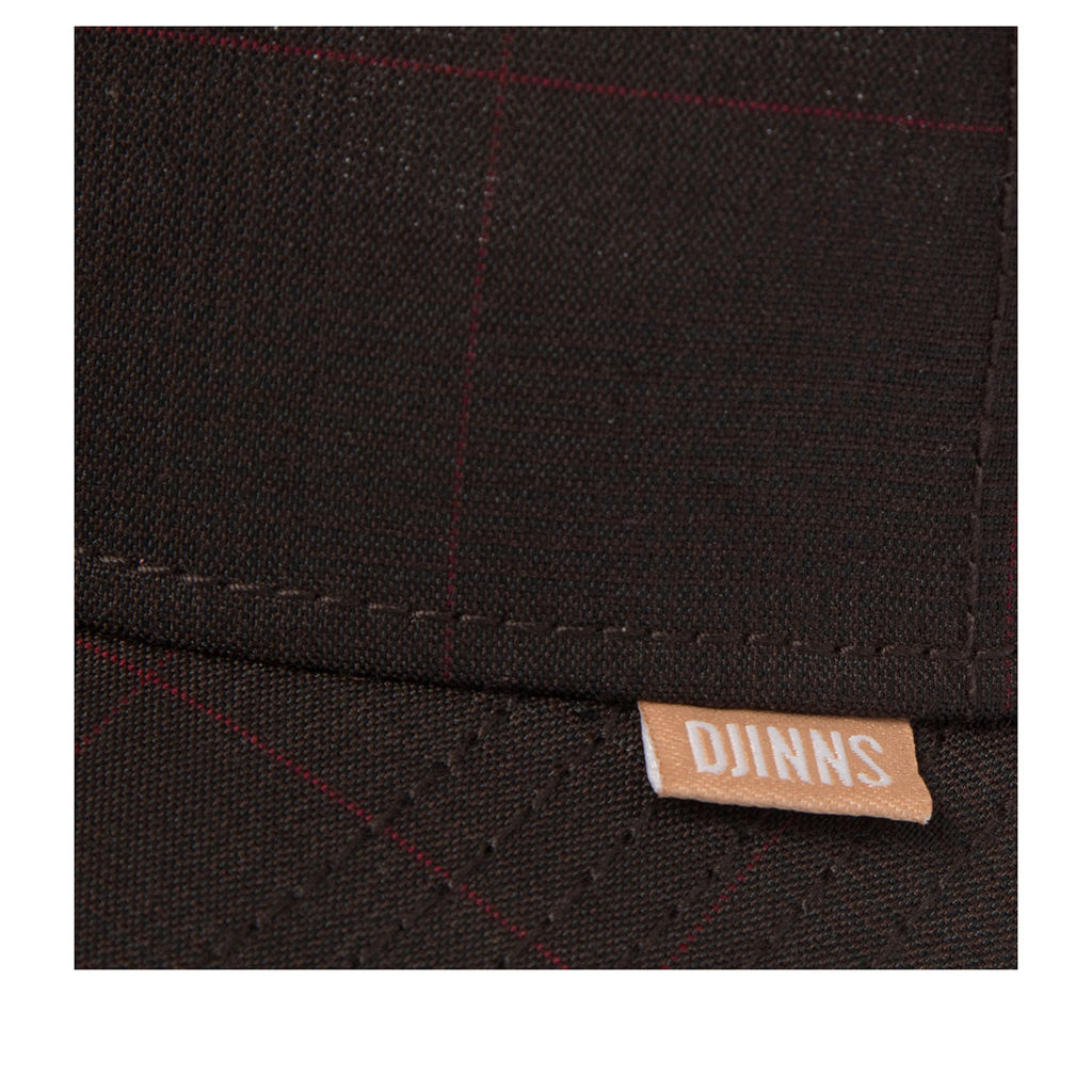 Бейсболка DJINNS арт. HFT Glencheck (темно-коричневый)