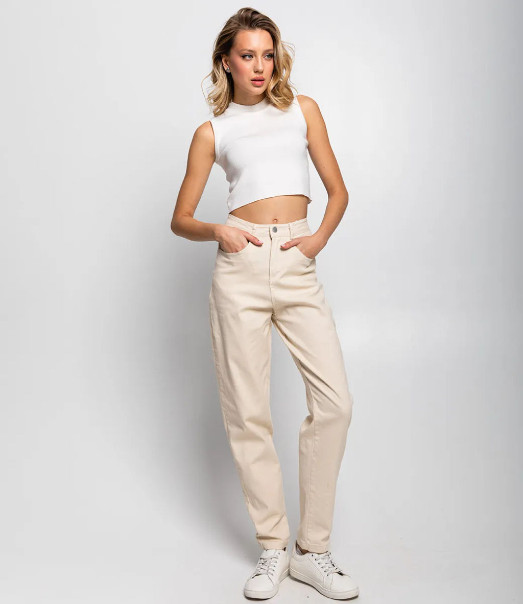 Брюки #КТ5616, светло-бежевый