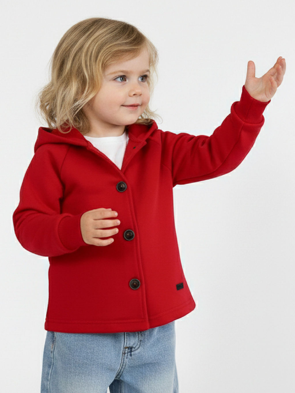 Толстовка на пуговицах 22-0235 черный - Mini maxi фото 13