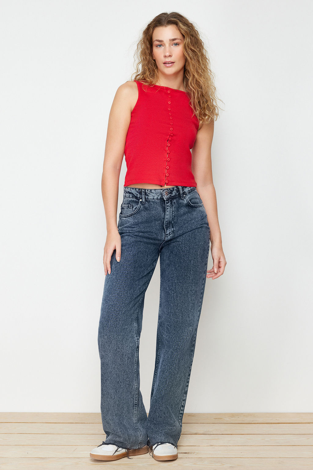 Trendyolmilla Siyah Orme Bluz TWOSS24BZ00306  фото 2