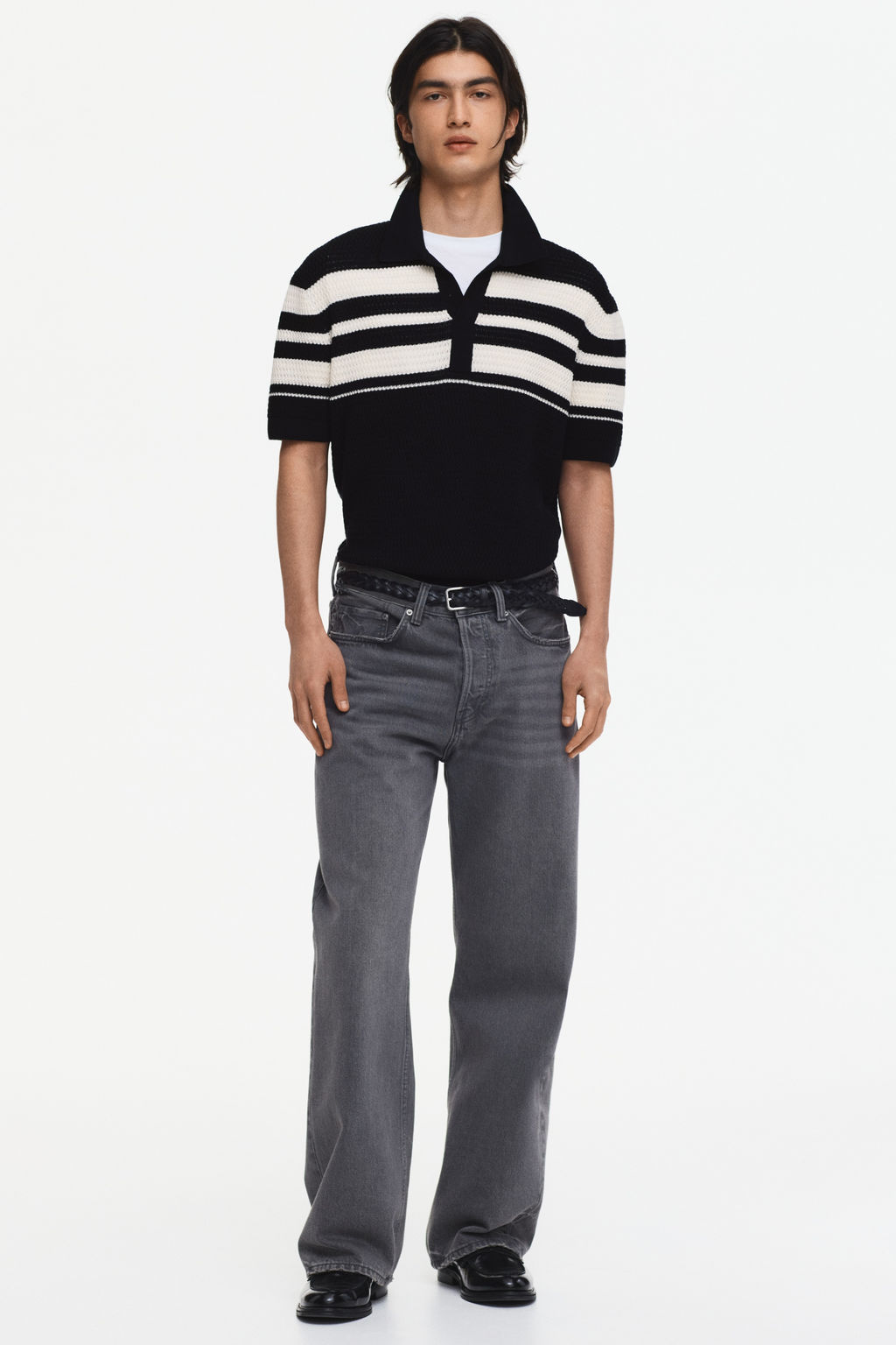 Polo en punto pointelle Regular Fit - H&m фото 6