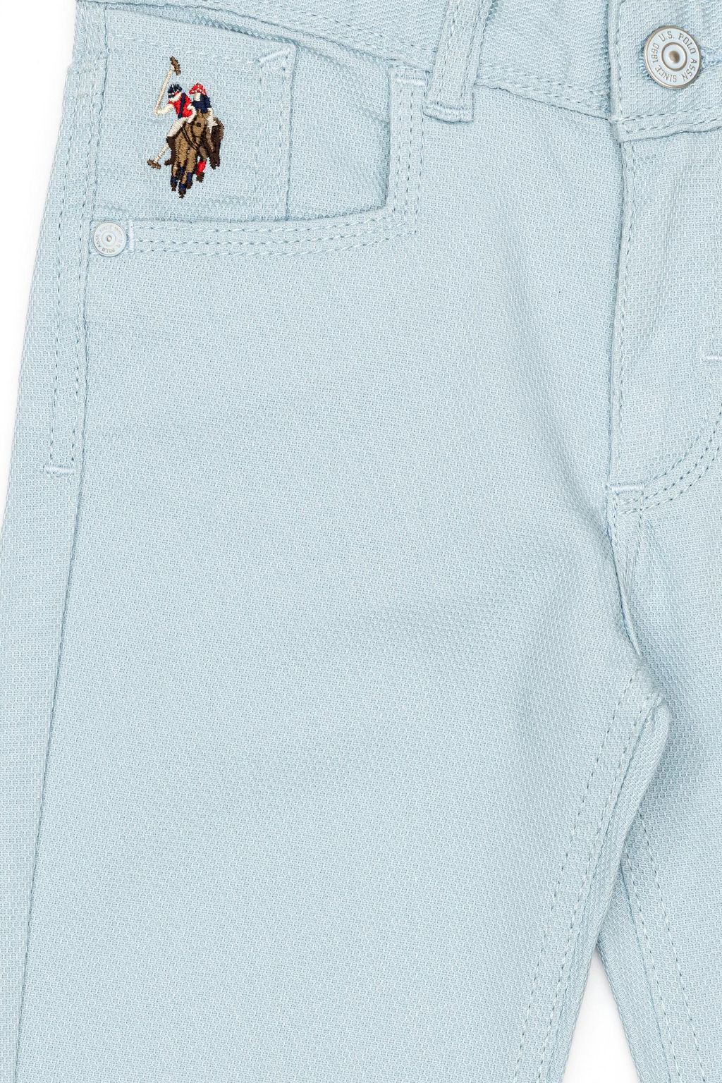U. S. Polo Assn Светлые брюки из парусины цвета индиго для мальчиков - U.s. polo assn фото 4