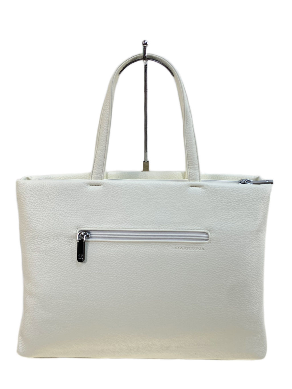 Женская сумка из искусственной кожи, цвет белый - Greta фото 2