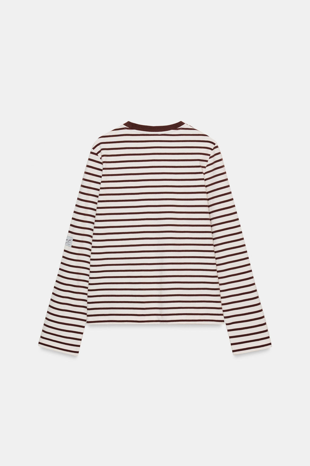 STRIPED T-SHIRT WITH EMBROIDERY - Zara фото 5