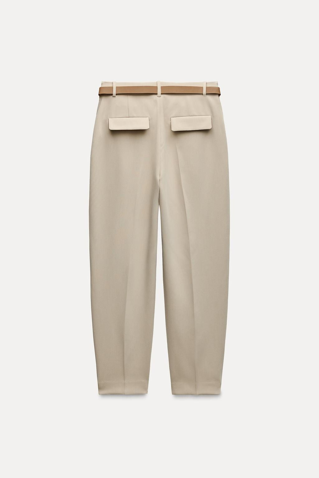 DARTED TROUSERS WITH BELT - Zara фото 18