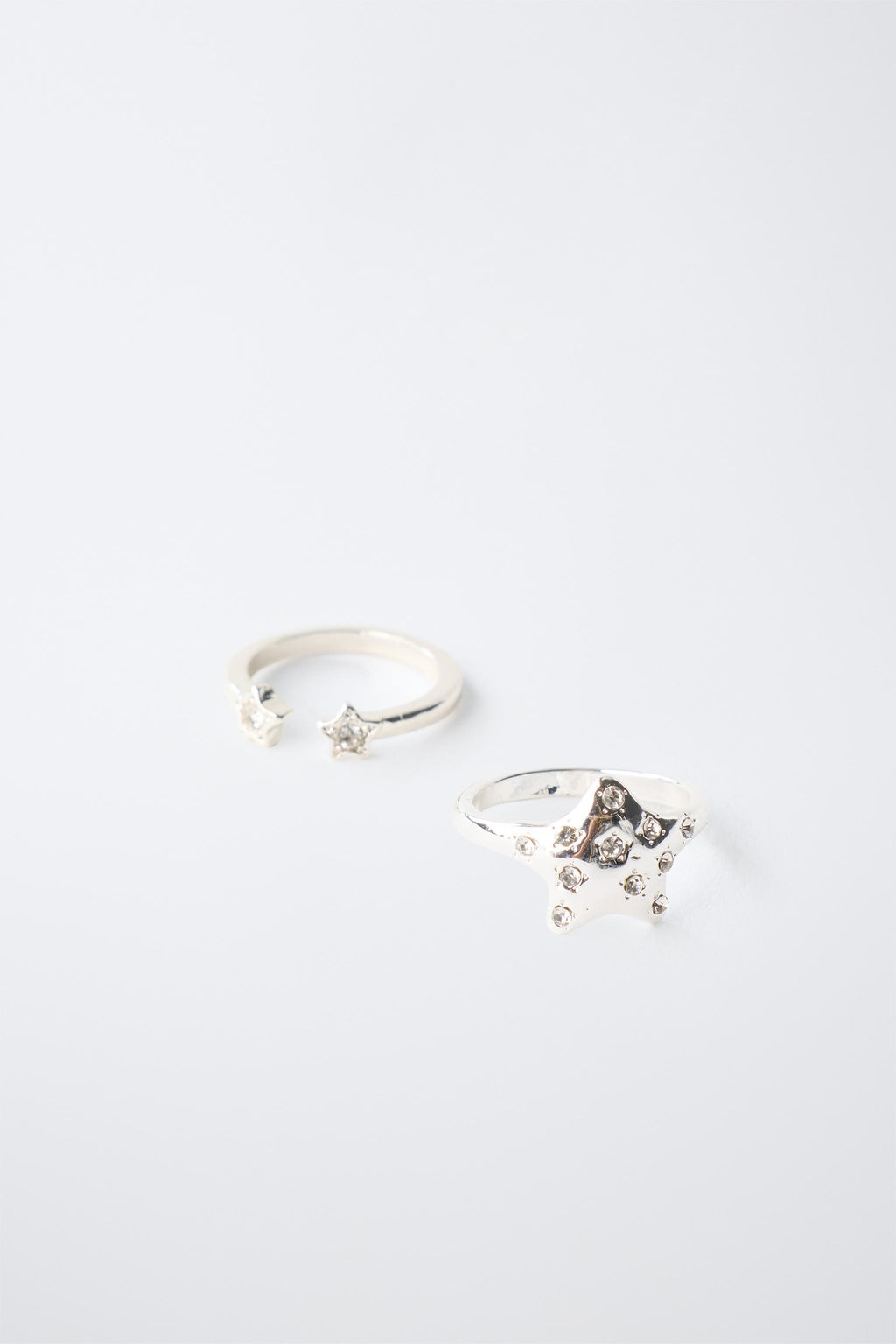 PACK PENDIENTES AROS Y ANILLOS ESTRELLAS / Plata - Zara фото 3