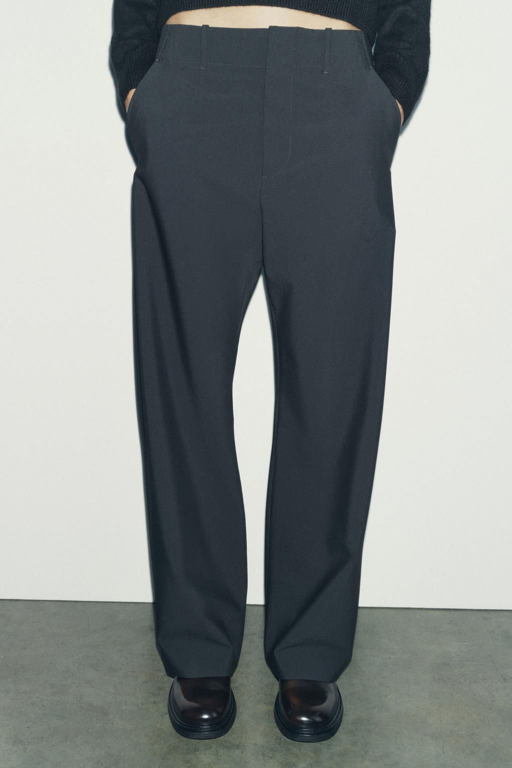 ZW COLLECTION STRAIGHT-FIT TROUSERS - Zara фото 6