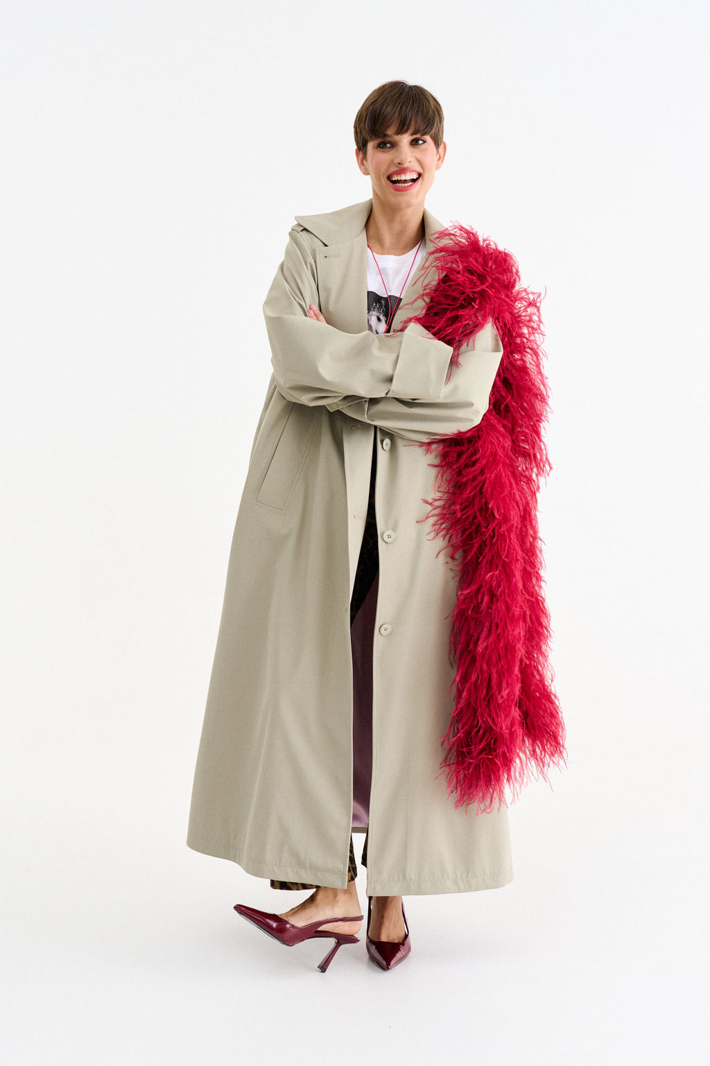 Тренч боа - Mua фото 3