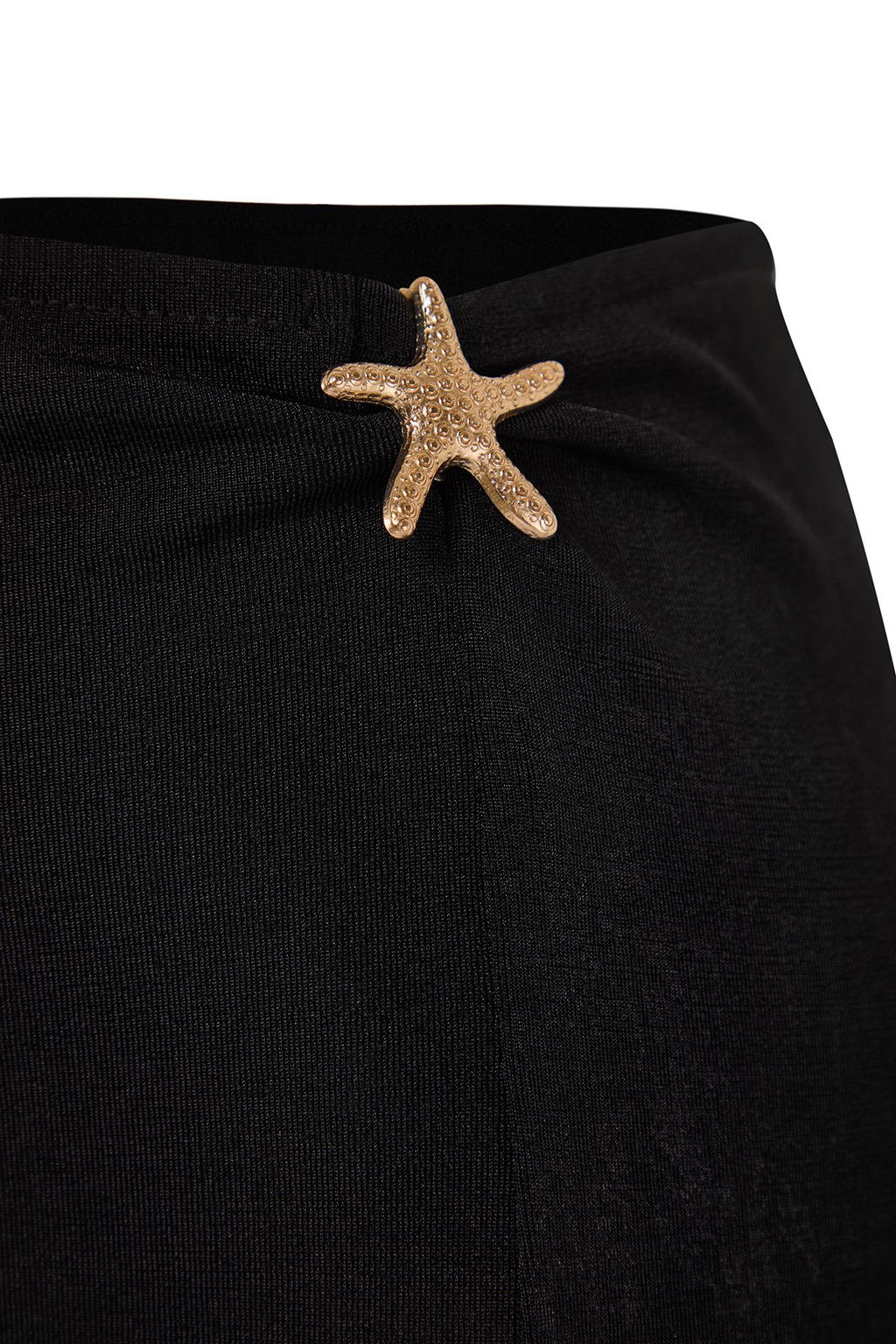 Siyah Orme Aksesuar Detayl? Maxi Plaj Etek TBESS25ET00000