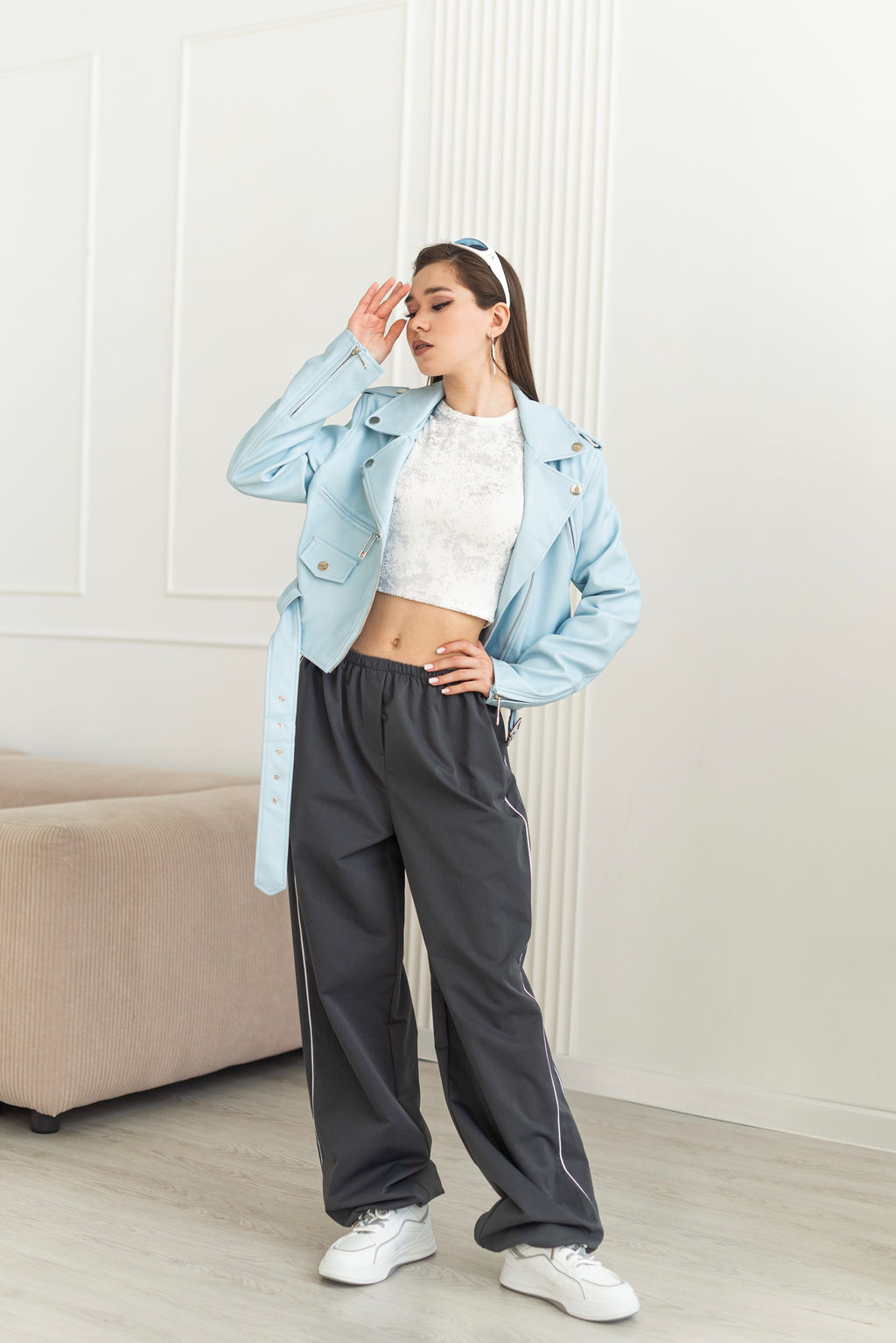 Куртка Алексис (голубой) - Nadi bordo фото 9