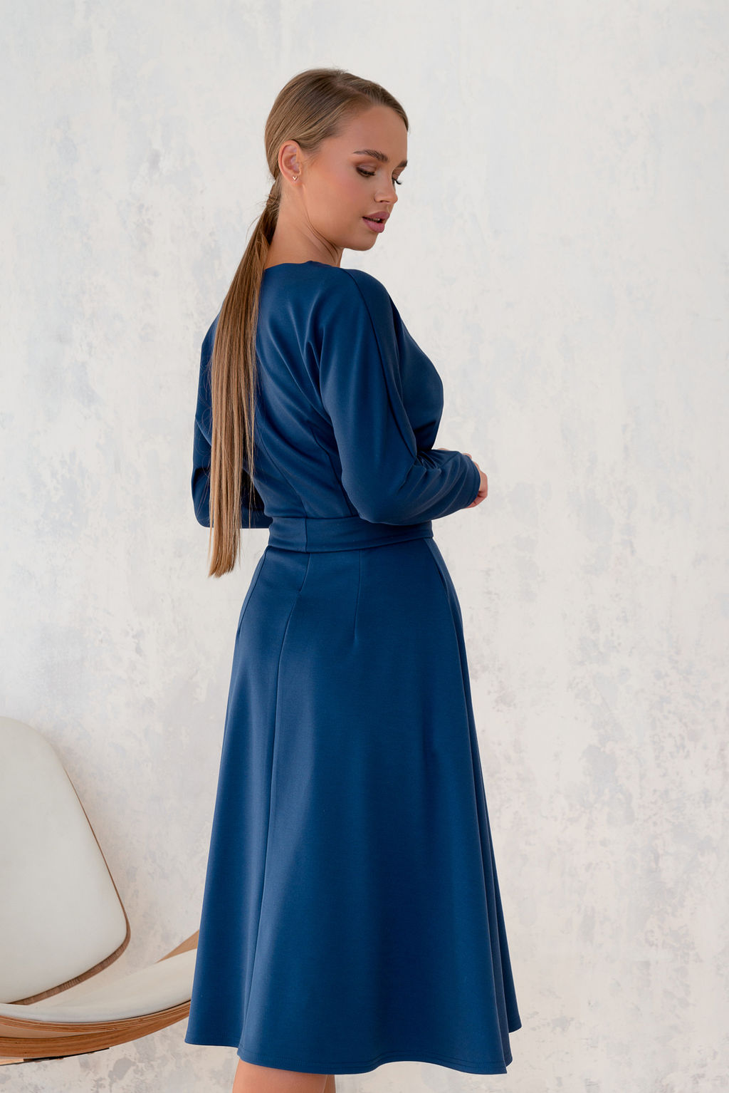 Платье Open Style 5075 синий