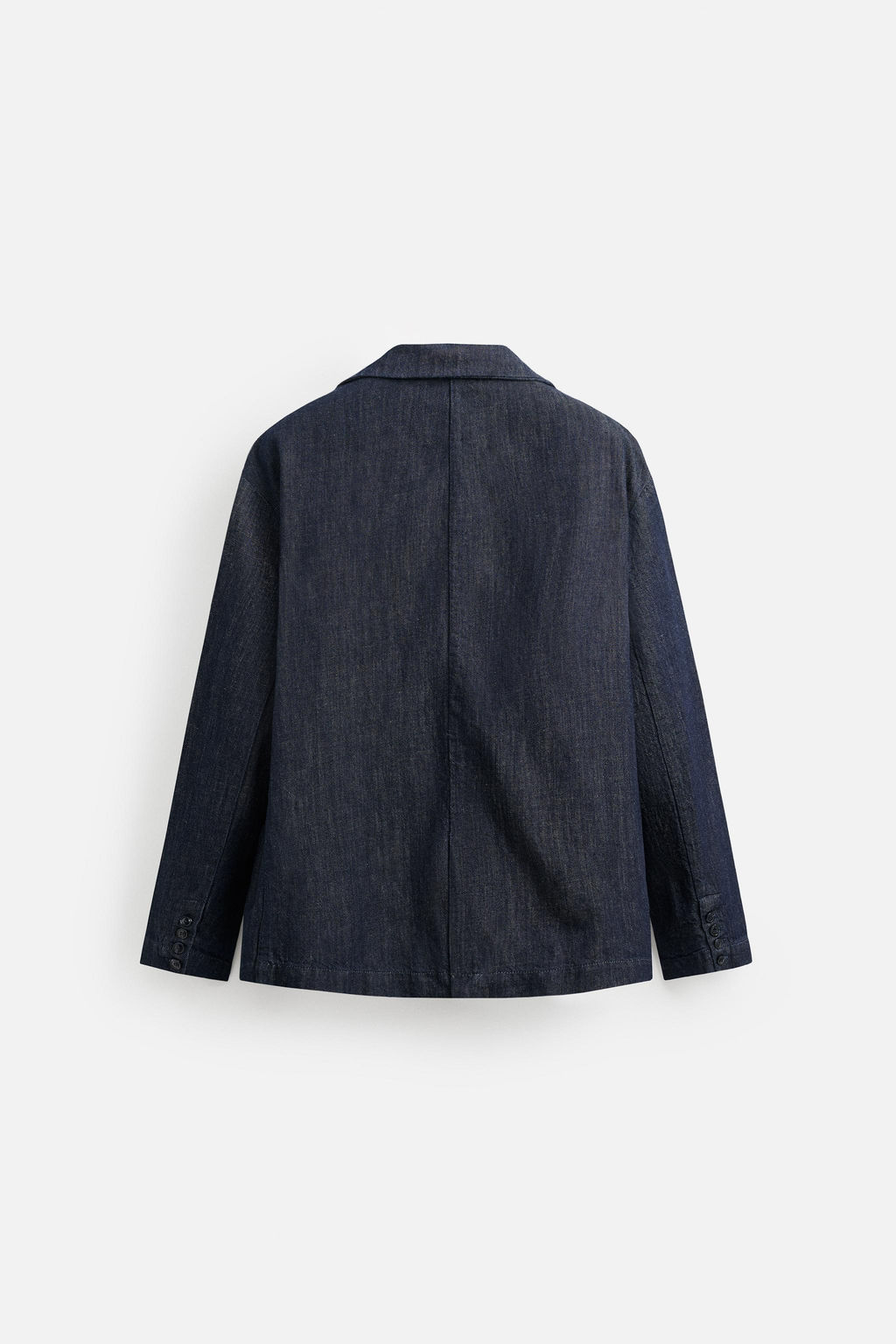 RELAXED FIT DENIM BLAZER - Zara фото 8