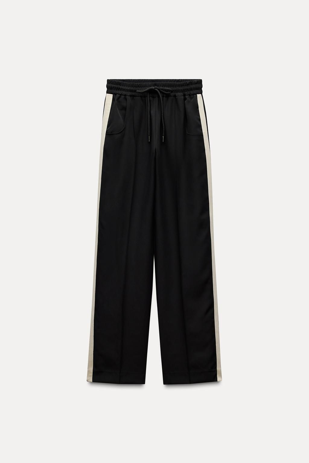 TROUSERS WITH SIDE TAPING - Zara фото 4