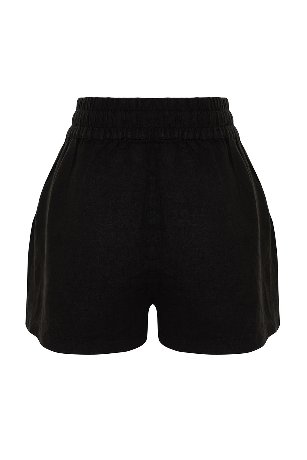 Haki %100 Keten Beli Lastikli Yuksek Bel Sort TWOSS26SR00019 - Trendyolmilla фото 16
