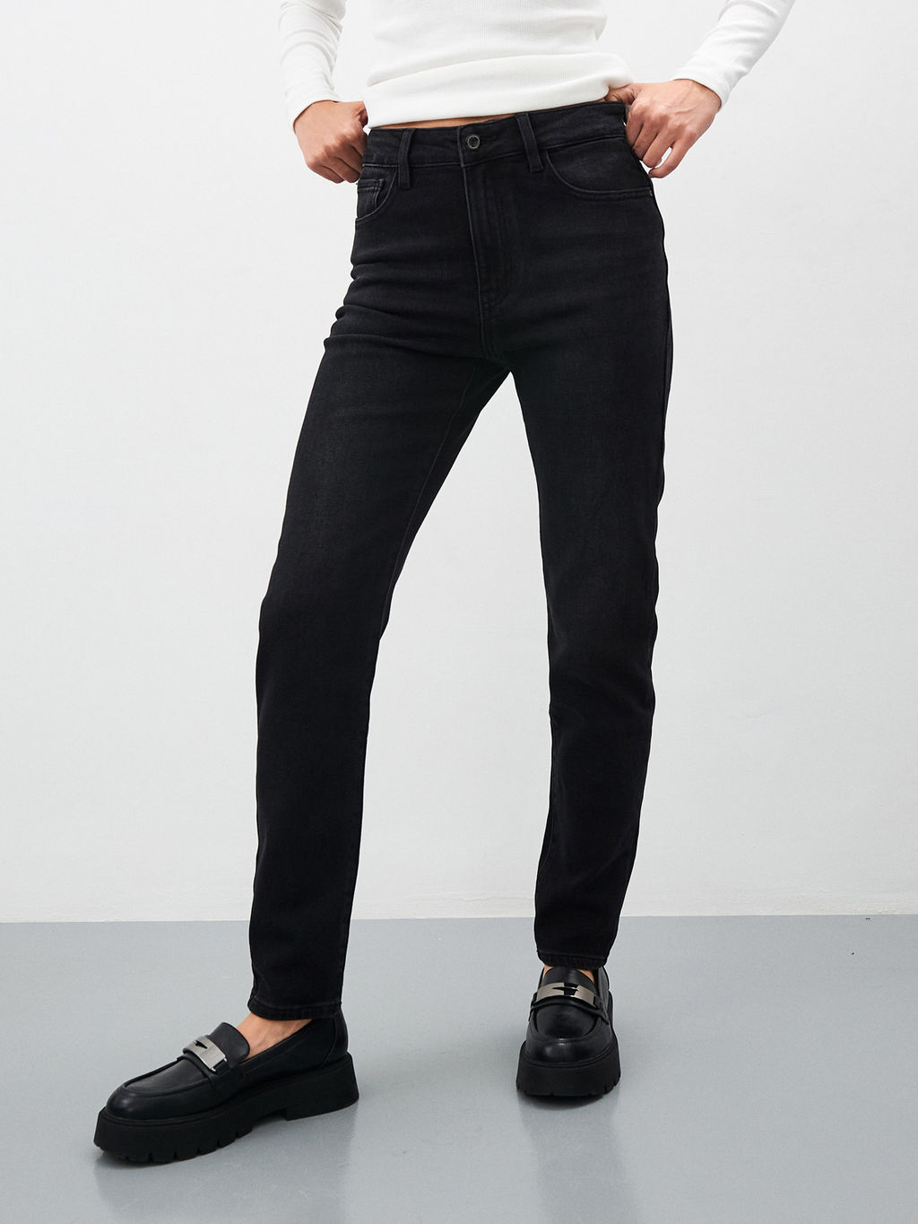 Утепленные Женские Джинсы Мом Ут. Начёс - Mossmore фото 2