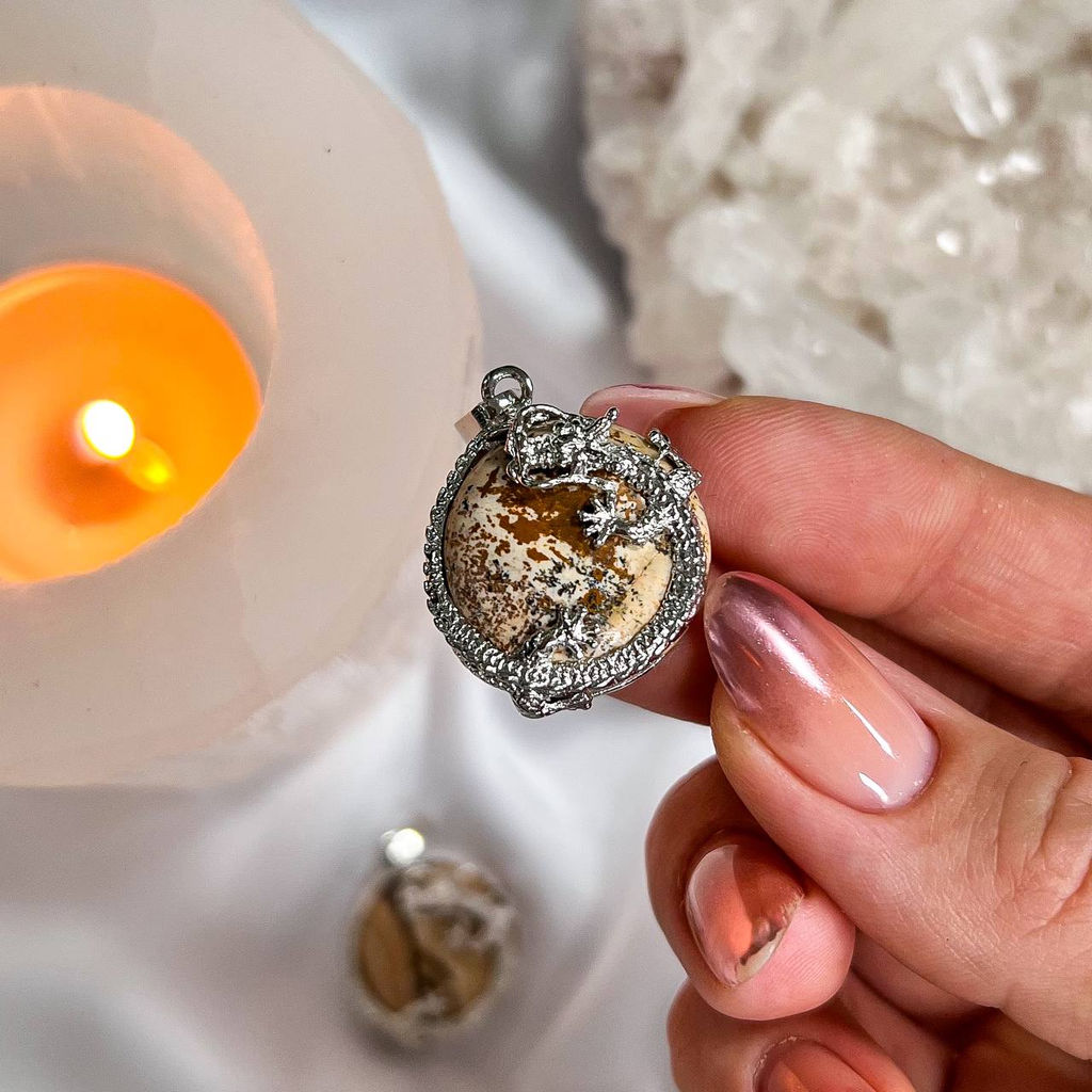 Кулон Дракон из песочной Яшмы - Радуга самоцветов фото 2