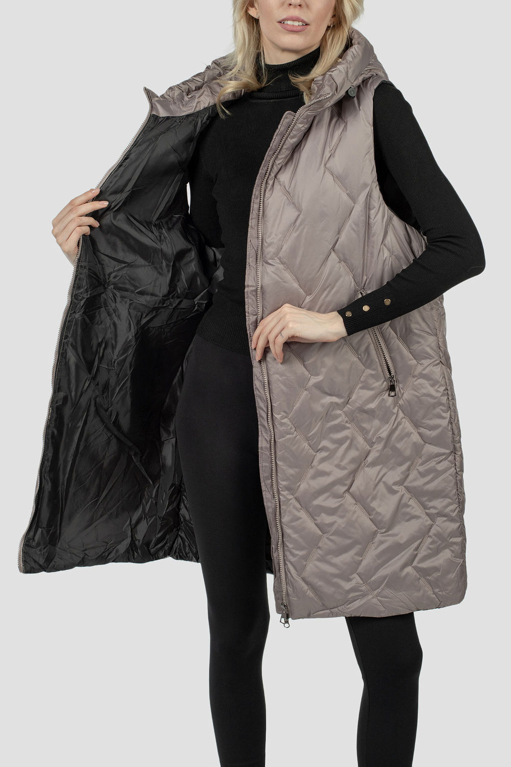 04-3212 Куртка женская демисезонная (синтепон 100) - El podio фото 2