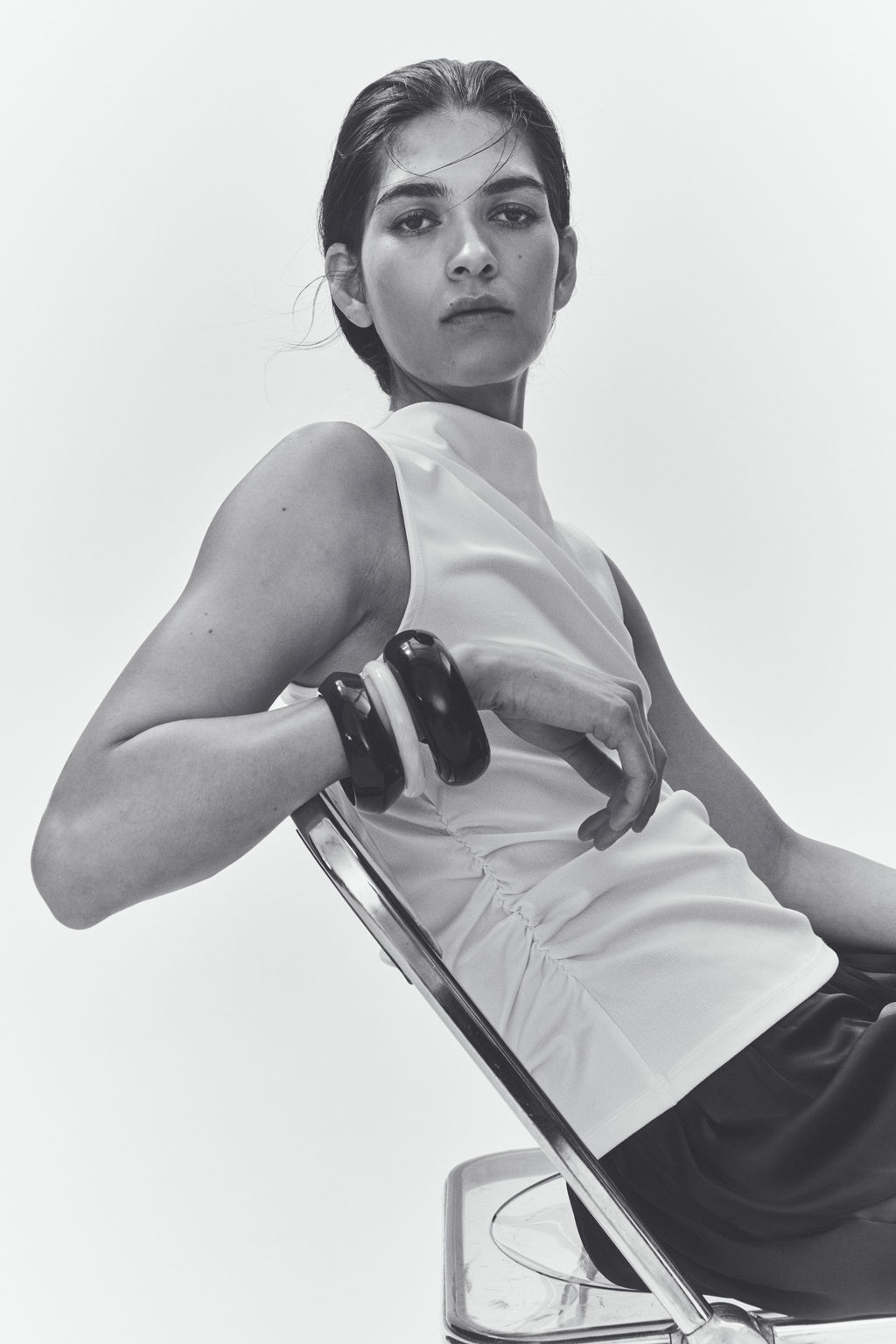 Top drapeado con efecto arrugado - H&m фото 4