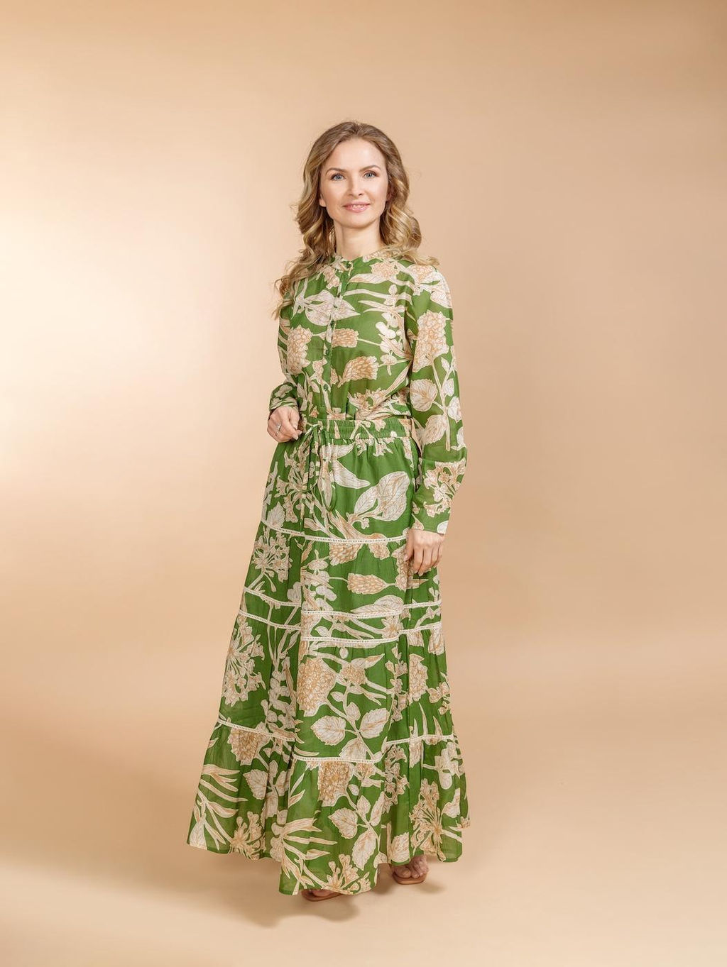 Костюм юбка и блузка (хлопок) №25-246-3 - Ганг фото 8