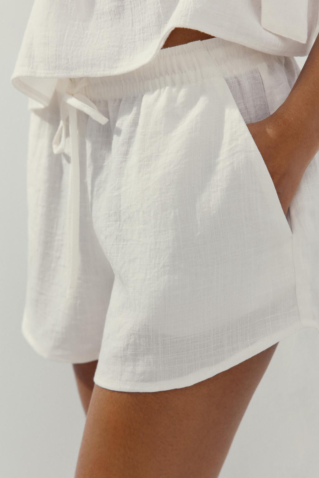 MINI SHORTS WITH DRAWSTRING - Zara фото 2