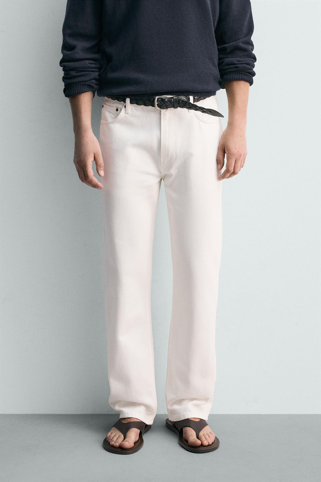 JEANS STRAIGHT FIT / Blanco - Zara фото 2