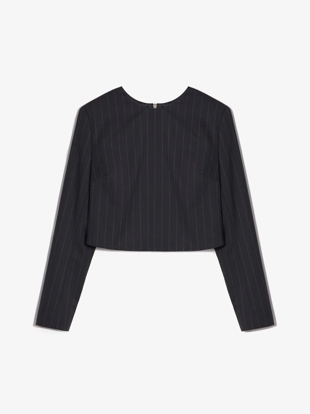 Блузка укороченная в полоску, B3080/plumet