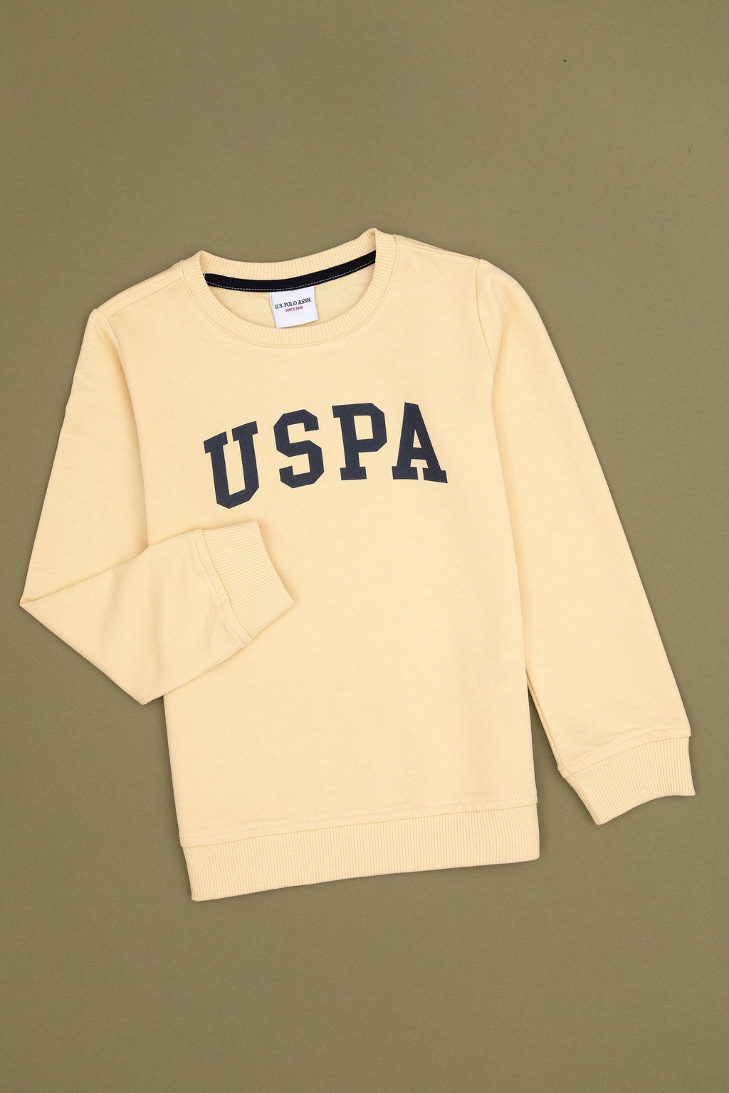 Erkek _ocuk Beyaz Basic Bisiklet Yaka Sweatshirt Sepette S_rpriz _ndirim