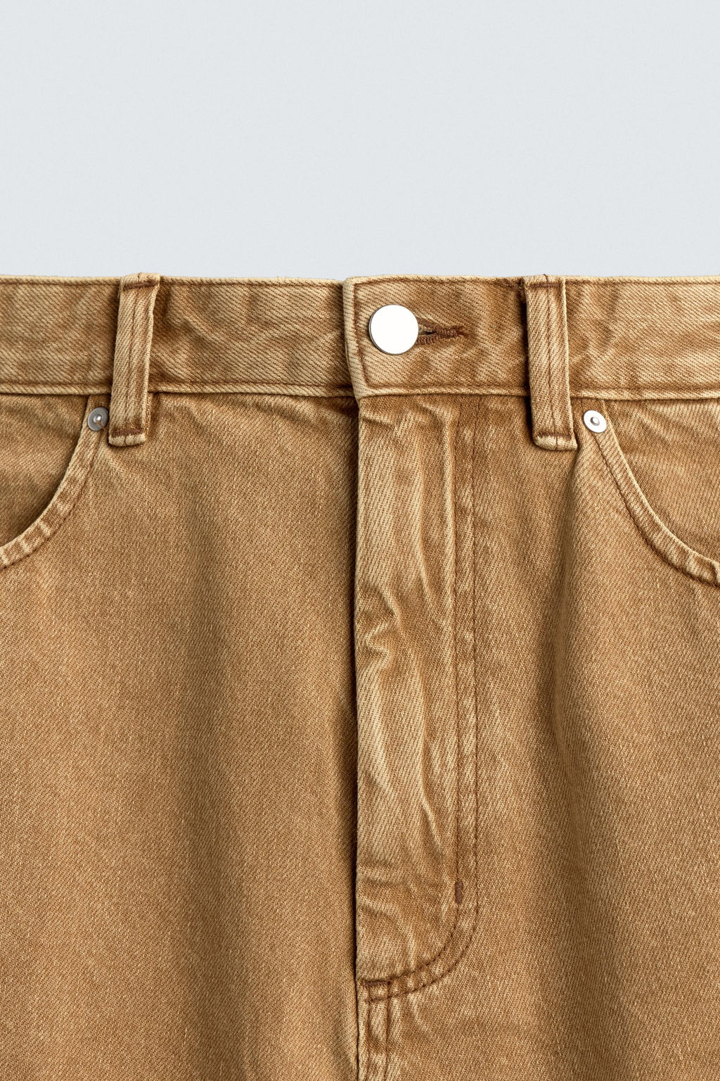 BERMUDA BAGGY FIT BOTONES / tostado