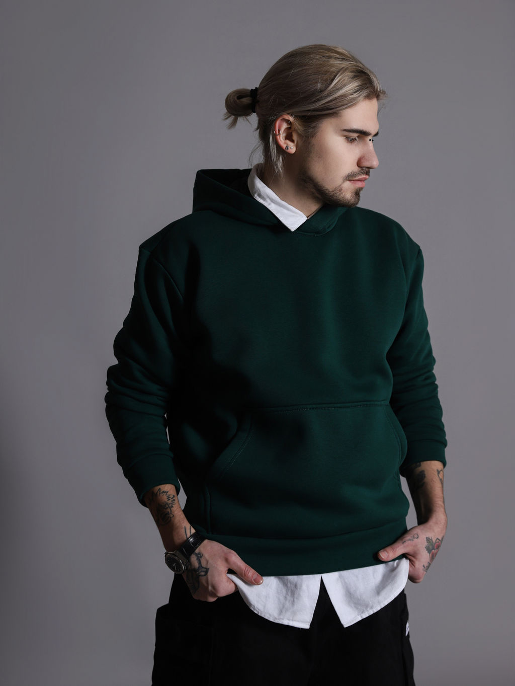 Толстовка, Худи К201-ИЗИ Изумруд