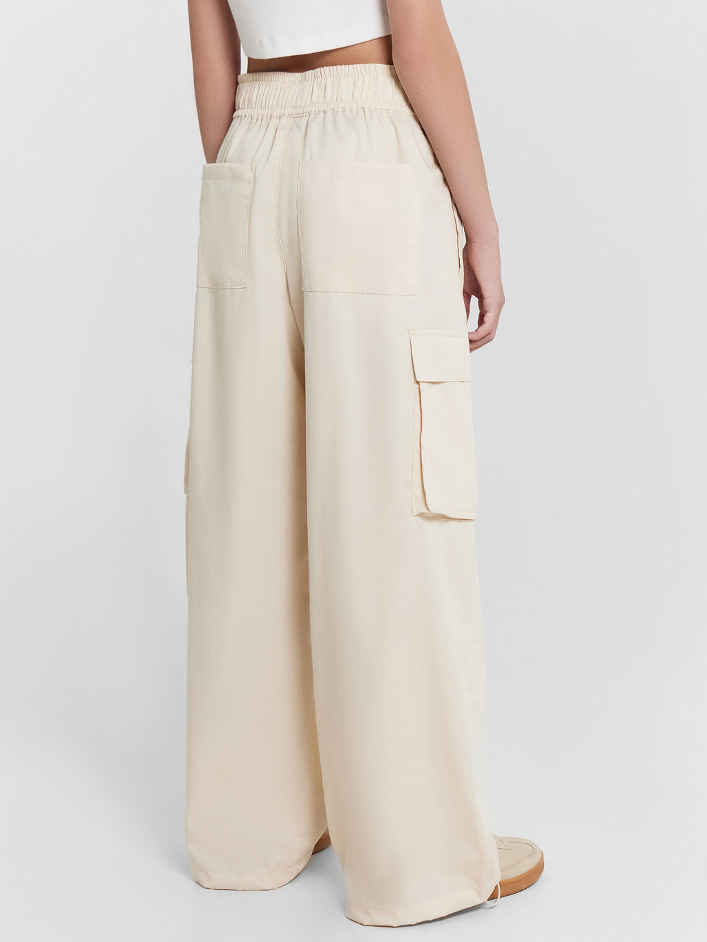 Брюки карго для девочек кремовые - Mark formelle фото 4