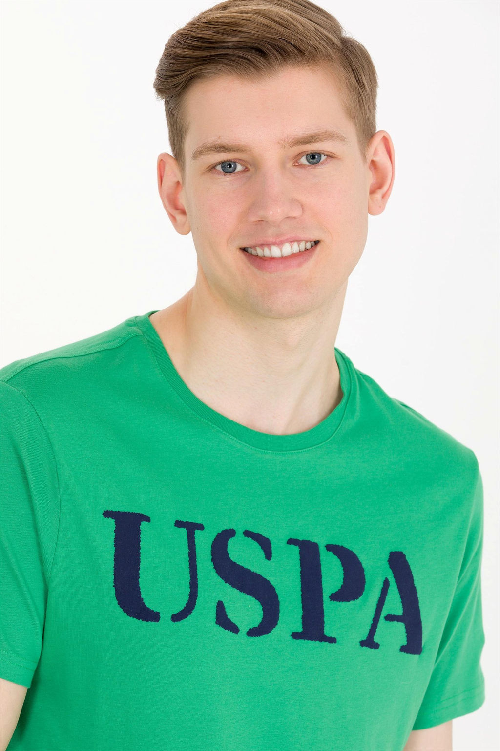 U. S. Polo Assn Мужская зеленая базовая футболка с круглым вырезом - U.s. polo assn фото 8