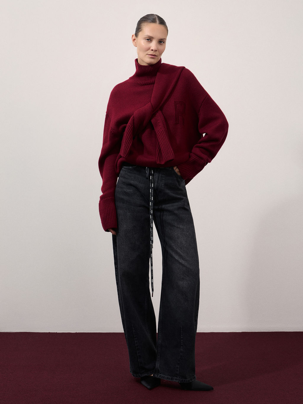 Джинсы barrel со средней посадкой / Zarina  фото 2