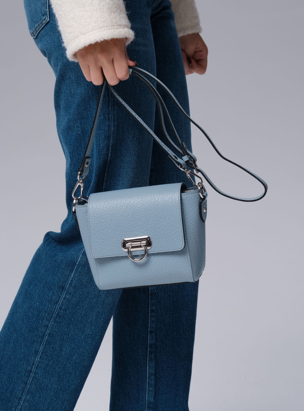 Сумка кросс-боди Azaro 3520 серое небо/соло